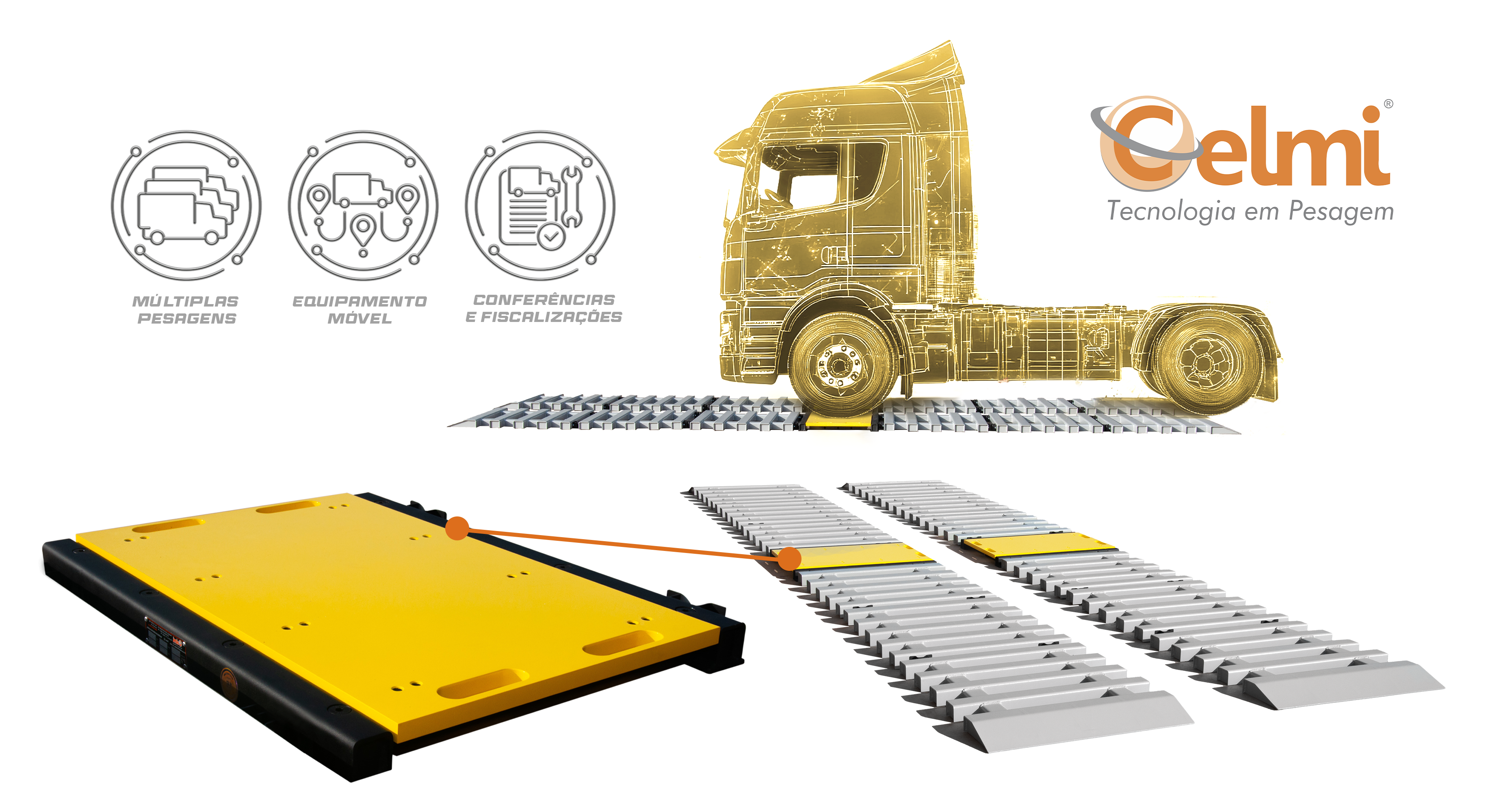 trator com uma balança CM-1002